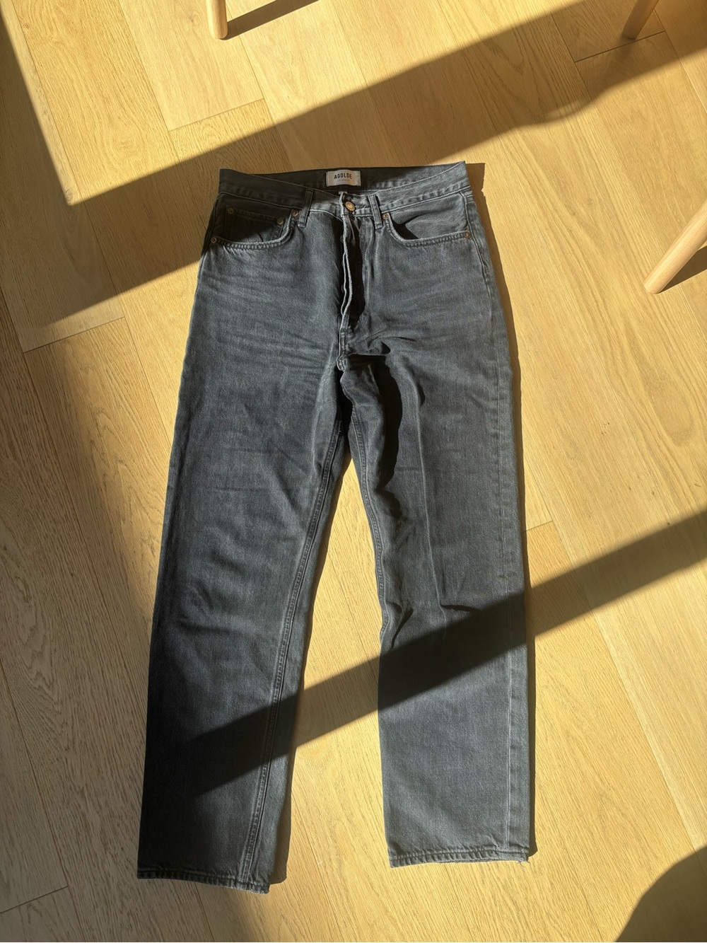 Agolde Black Straight leg Jeans